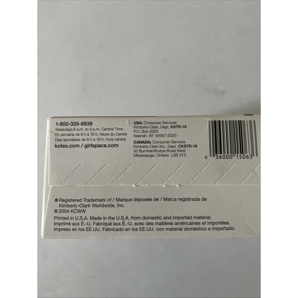 Kotex Security Tampons, Vintage 2004, Unscented, SatinSoft, Regular, 18 count